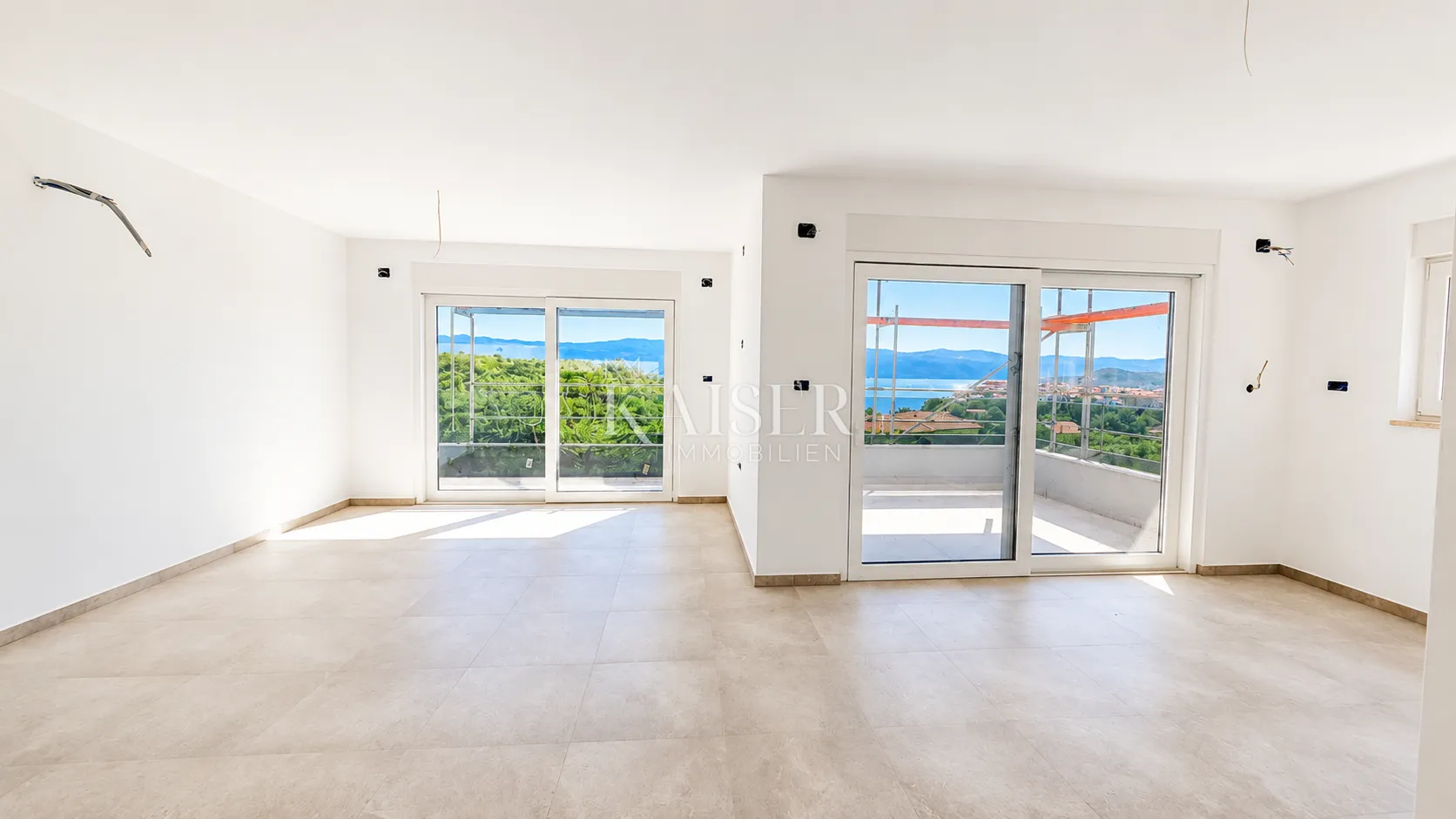 otok krk, vrbnik-moderan stan 107m2 s pogledom na more - slika 3