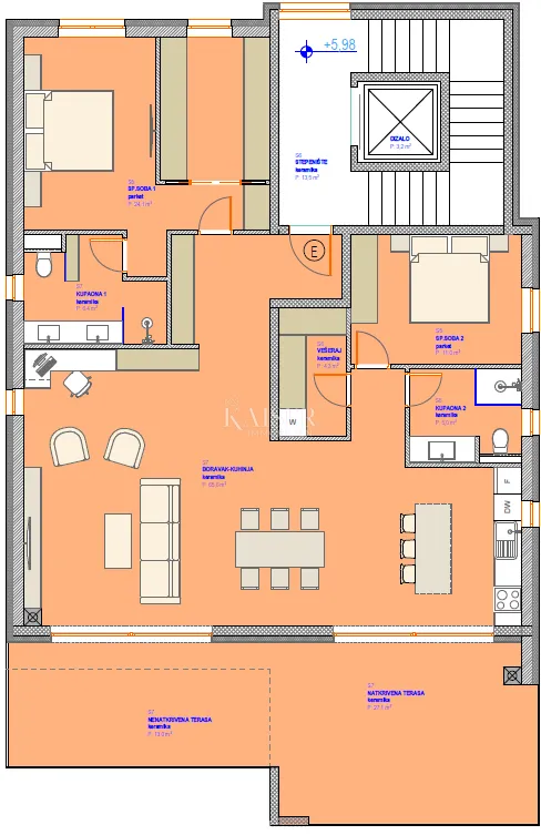 istra, umag, okolica - penthouse u novogradnji, 155m2, 300m od mora, pogled more - slika 9