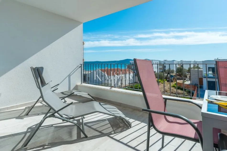 sukošan, zadar - moderan dvosoban apartman s lođom i pogledom na more - slika 44