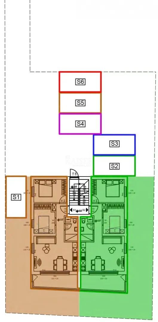 zadar, sveti filip i jakov – zgrada 2, stan s2 s 2 spavaće sobe, privatnim vrtom i pogledom na more (145,79 m²) - slika 10