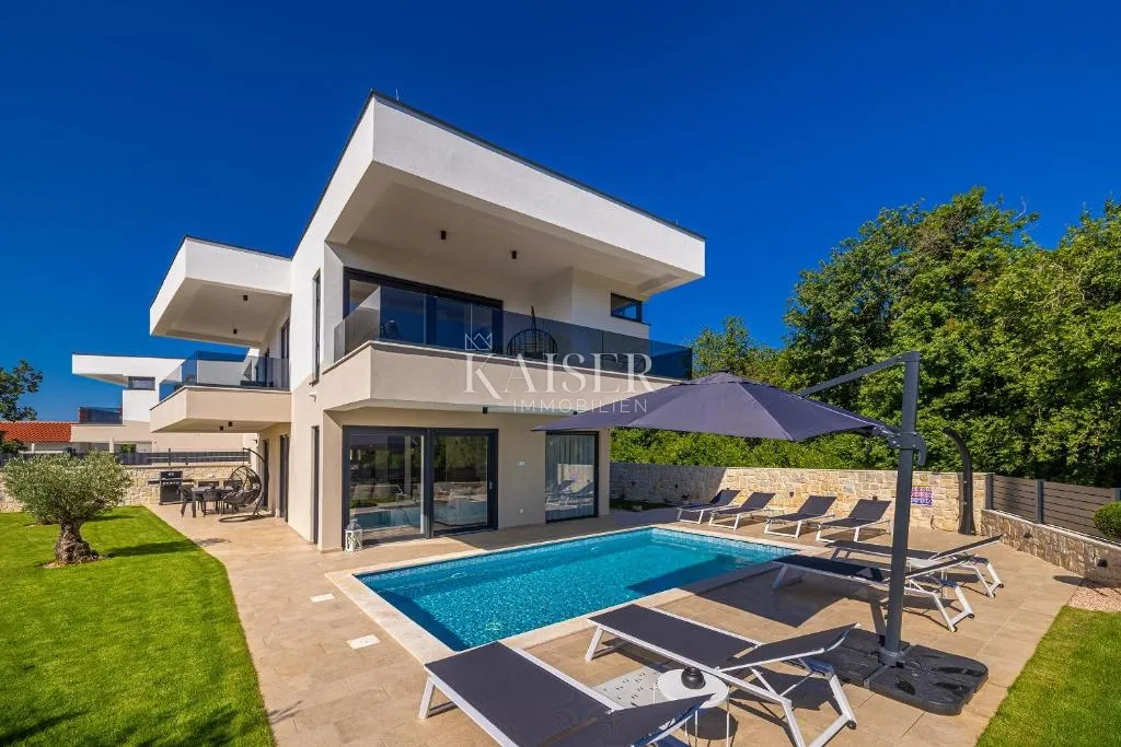 Otok Krk, Omišalj - luksuzna dvojna kuća 204m2