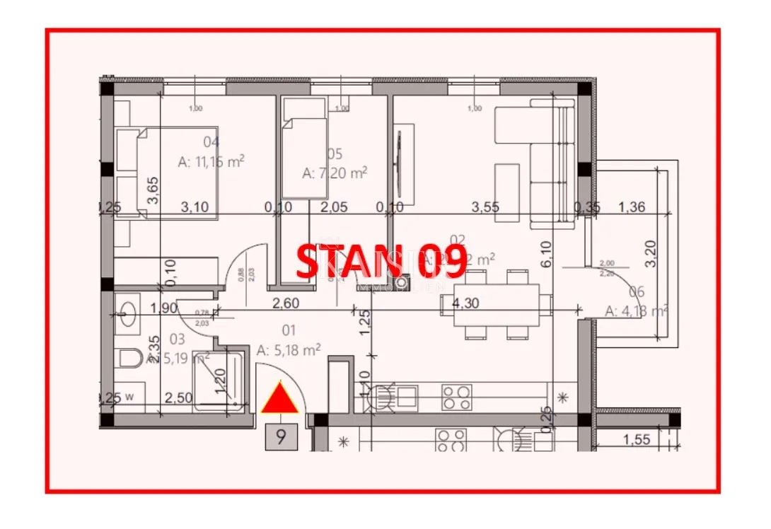 istra, pula- moderan stan 54m2 u novogradnji - slika 10