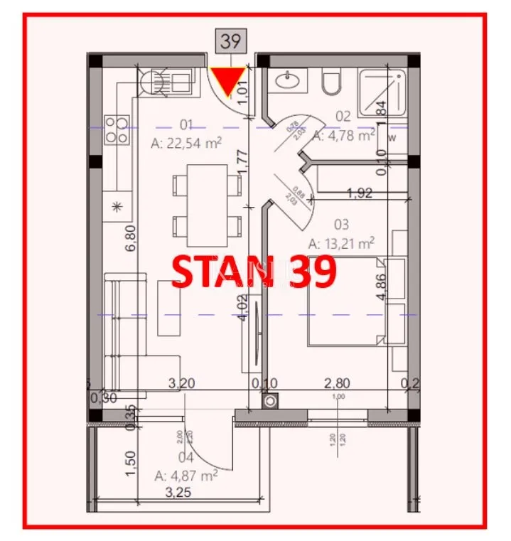 istra, pula- modern jednosoban stan 42m² s balkonom - slika 16
