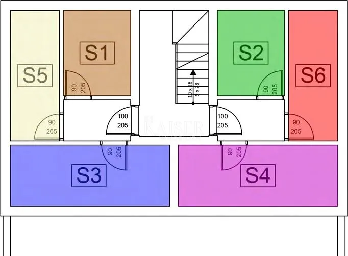 zadar, sveti filip i jakov – zgrada 2, stan s2 s 2 spavaće sobe, privatnim vrtom i pogledom na more (145,79 m²) - slika 11