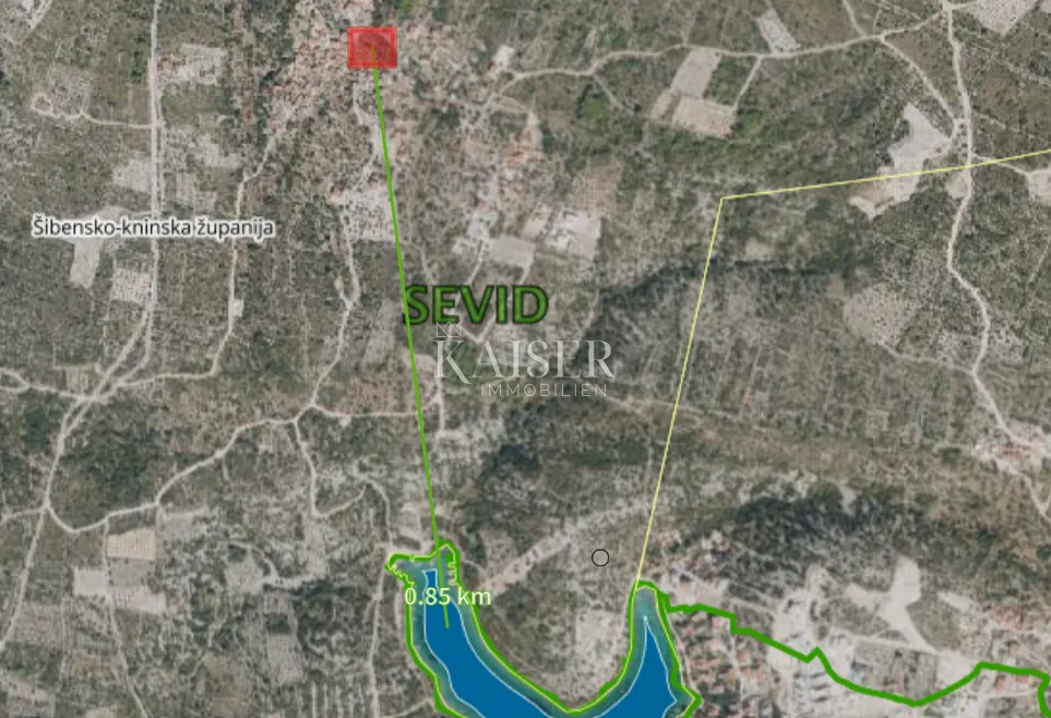 rogoznica, sevid - građevinsko zemljište s projektom za luksuznu vilu - slika 2