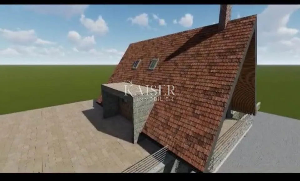ravna gora, stari laz- građevinski teren 1071 m2 s građevinskom dozvolom i projektom - slika 3