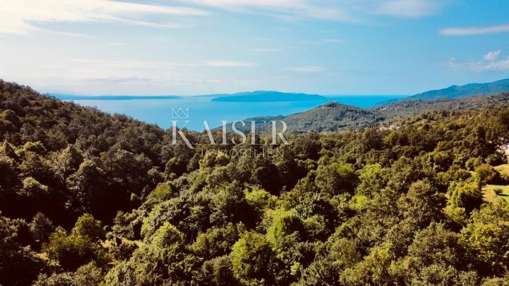 Veprinac – Vaša oaza u prirodi, građevinsko zemljište s pogledom na more - Veprinac, Opatija