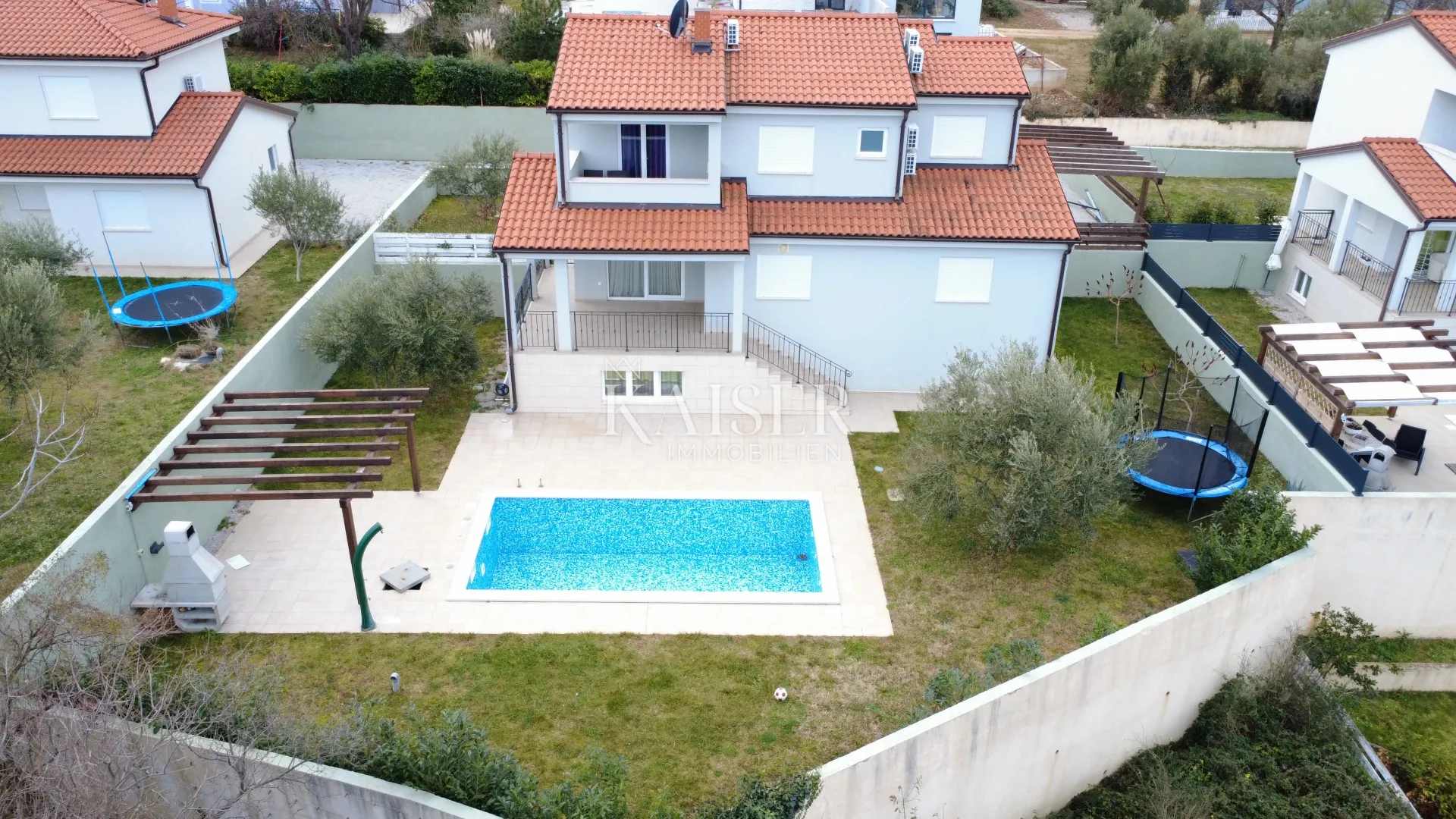 Istra, Rabac - kuća s pogledom na more i bazenom, 220 m2 - Labin