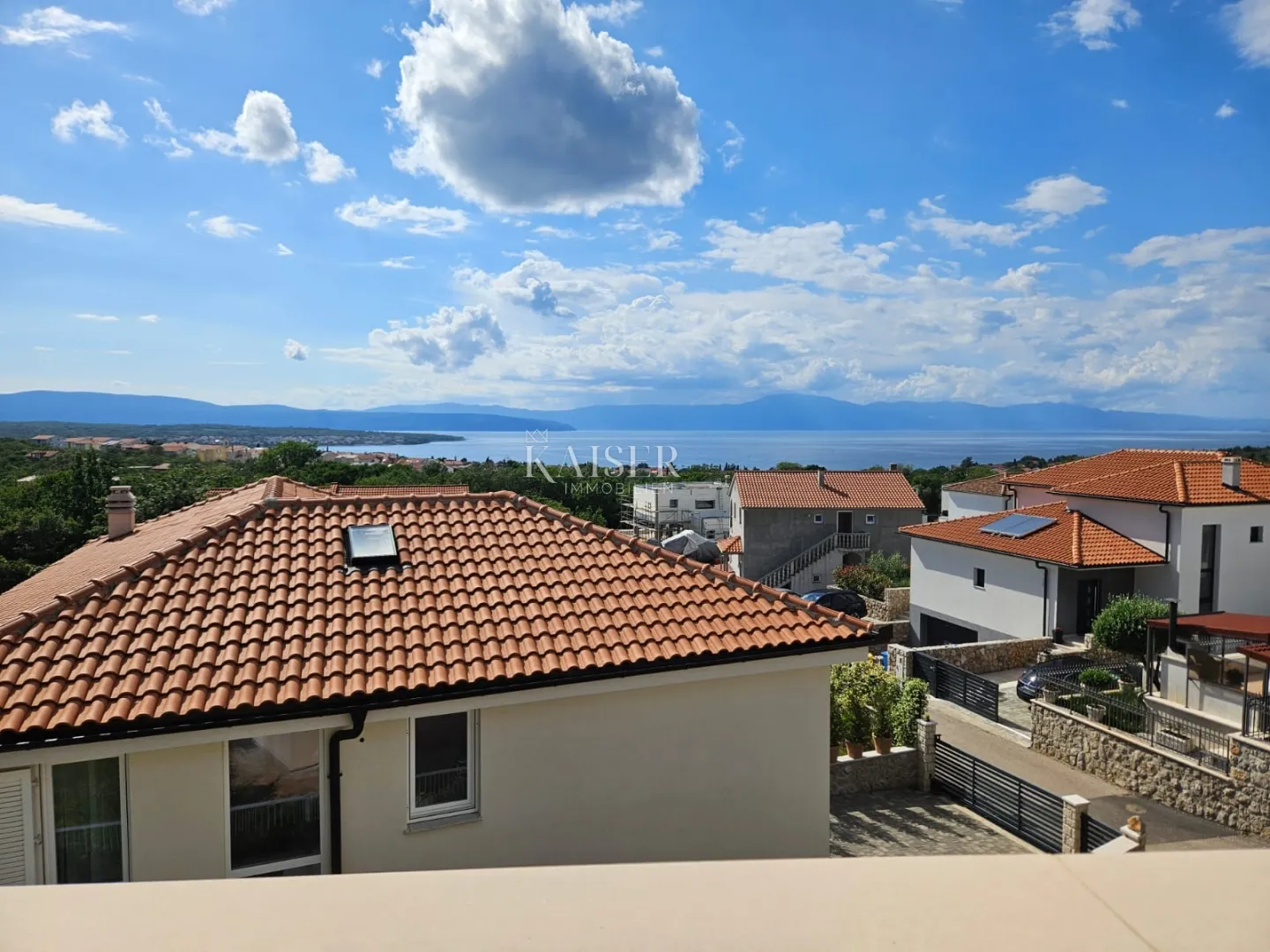 otok krk, malinska - apartman 100m2, pogled more - slika 6