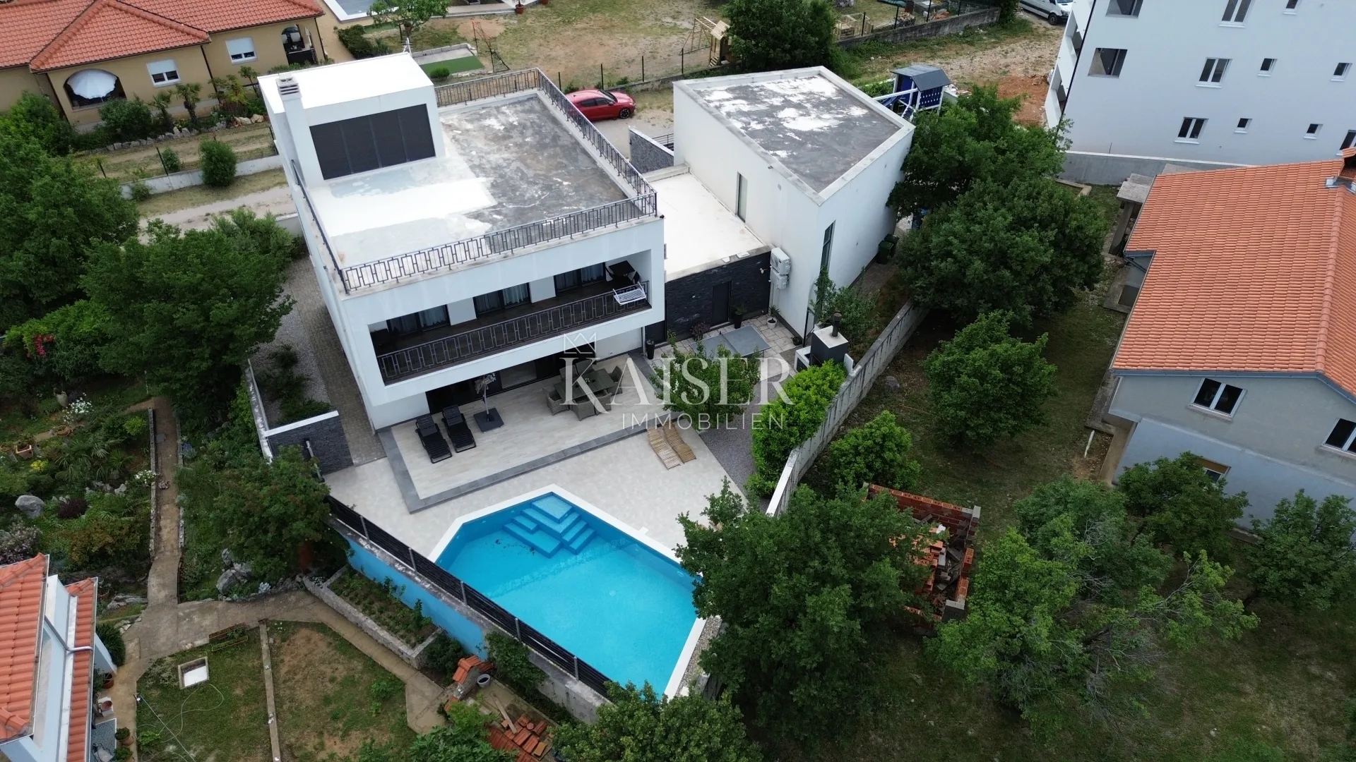 rijeka, šmrika - moderna luksuzna vila sa dva stana i bazenom - slika 27