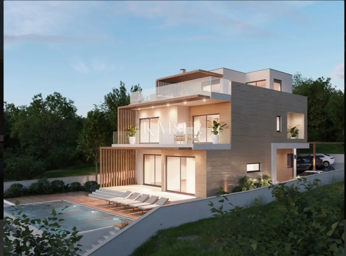 Šibenik, Rogoznica- Ekskluzivna vila s panoramskim pogledom na Jadran, infinity bazenom i wellnessom - Dvornica, Rogoznica