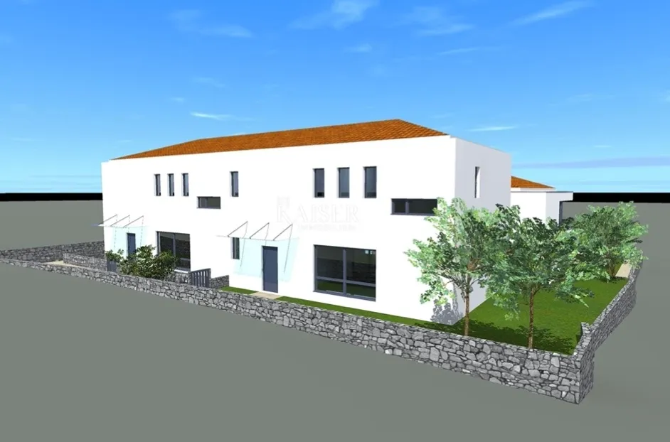 otok krk, malinska - dvojna kuća sa bazenom 180m2 - slika 7