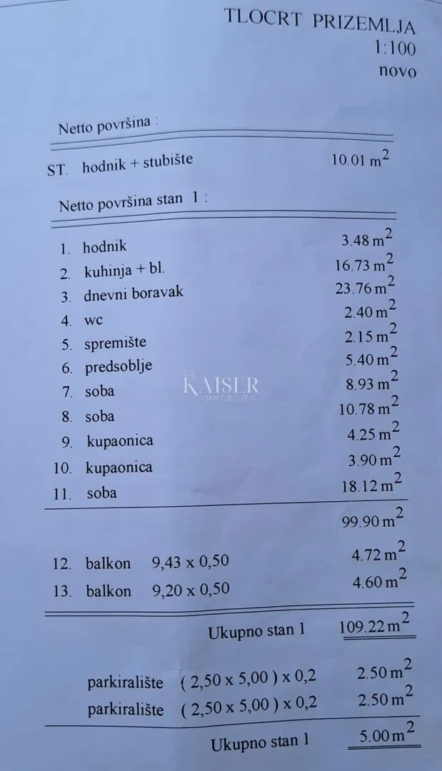 rijeka, podmurvice- 3-sobni stan u novogradnji s pogledom na more - slika 11