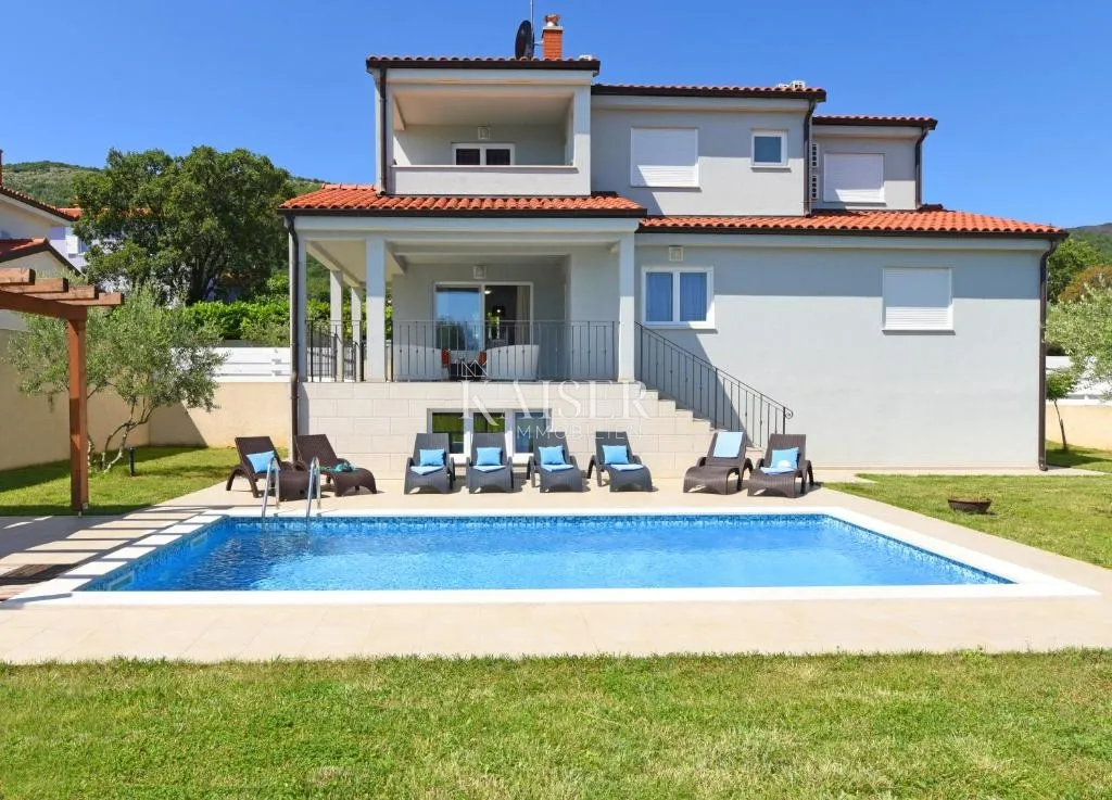 istra, rabac - kuća s pogledom na more i bazenom, 220 m2 - slika 8
