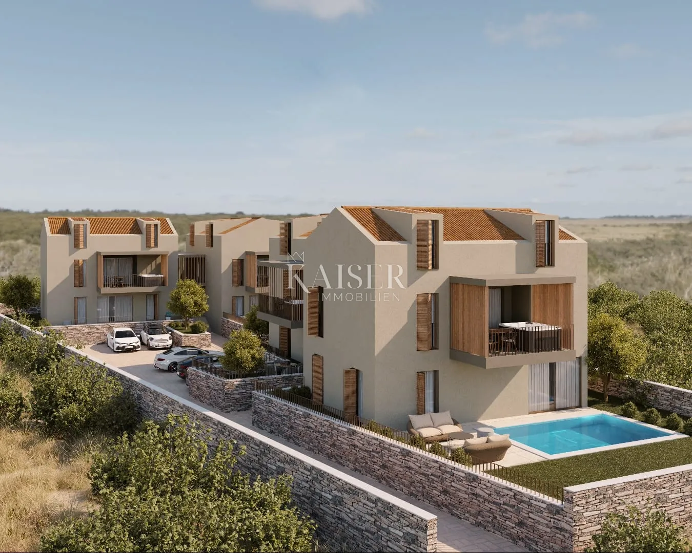 istra - višnjan, građevinsko zemljište sa projektom za stanove pogled more - slika 17