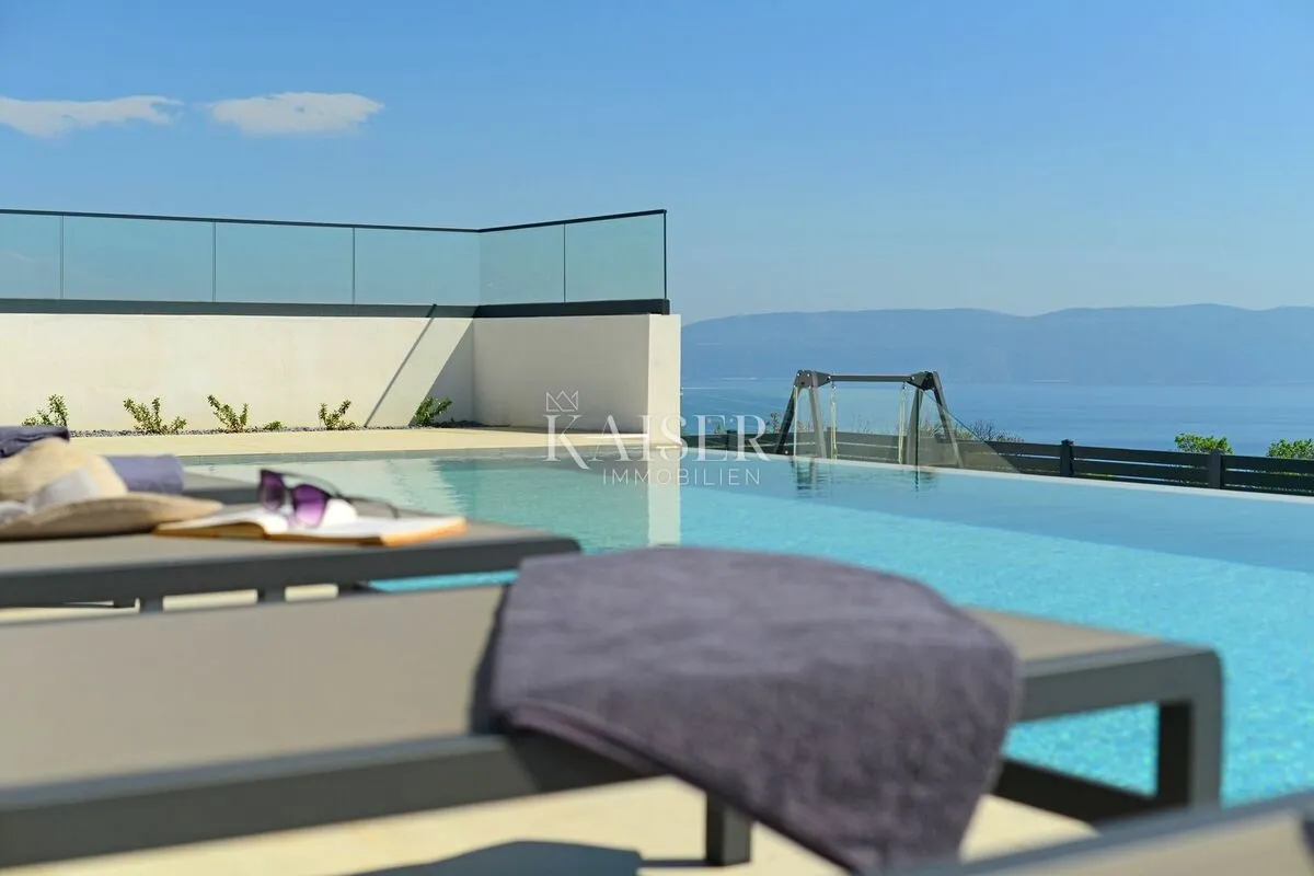istra, rabac - luksuzna vila s panoramskim pogledom na more, 233 m2 - slika 3