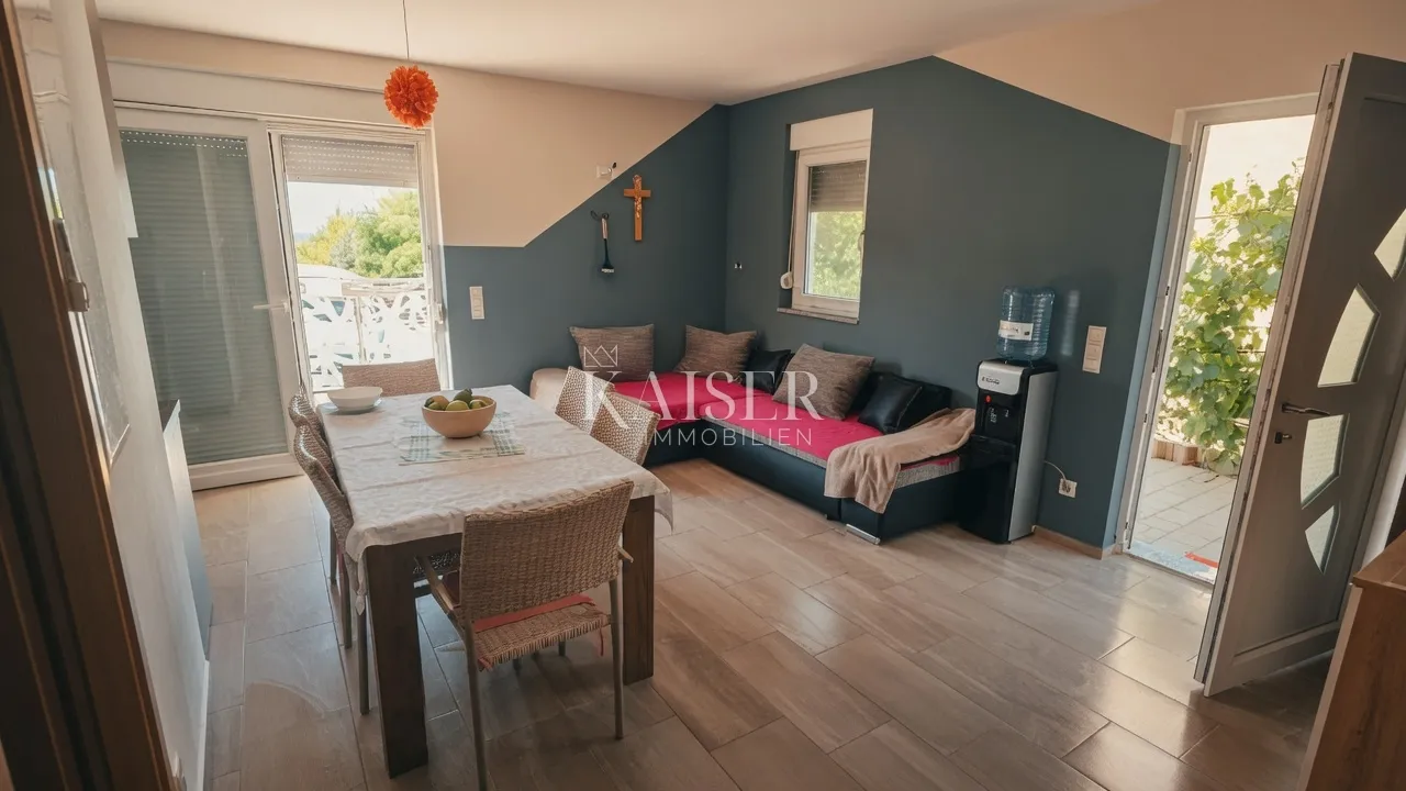 Zadar, Vir - Apartman s velikom terasom blizu plaže