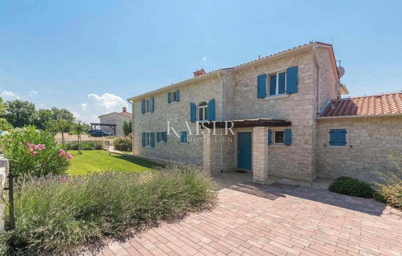 istra - poreč, kamena vila pogled more sa saunom - slika 32