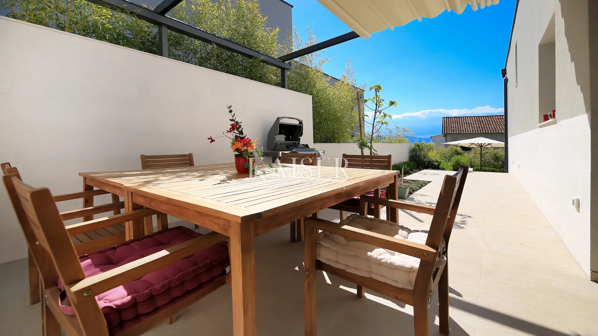 otok krk, malinska- moderna vila 200m2 s bazenom i pogledom na more - slika 29