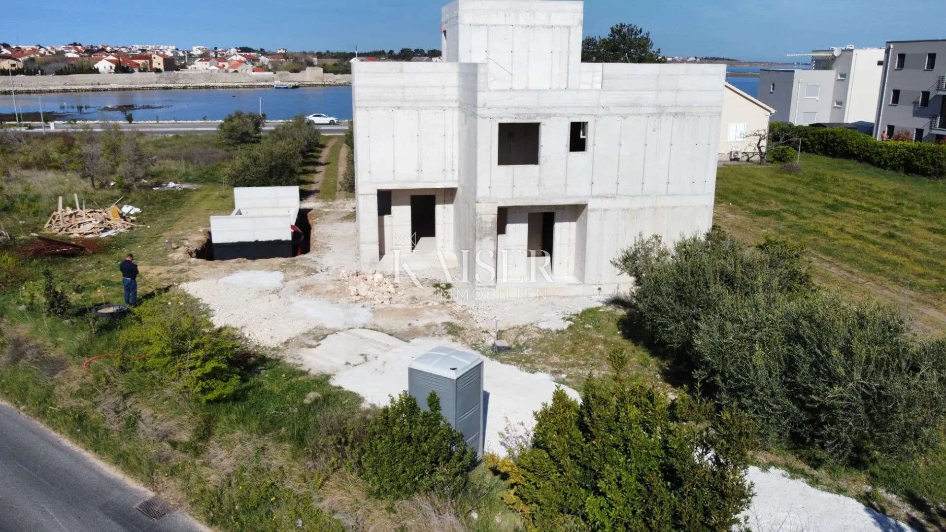 zadar, nin-luksuzna dvojna kuća s bazenom i krovnom terasom , 60 m od mora - slika 12