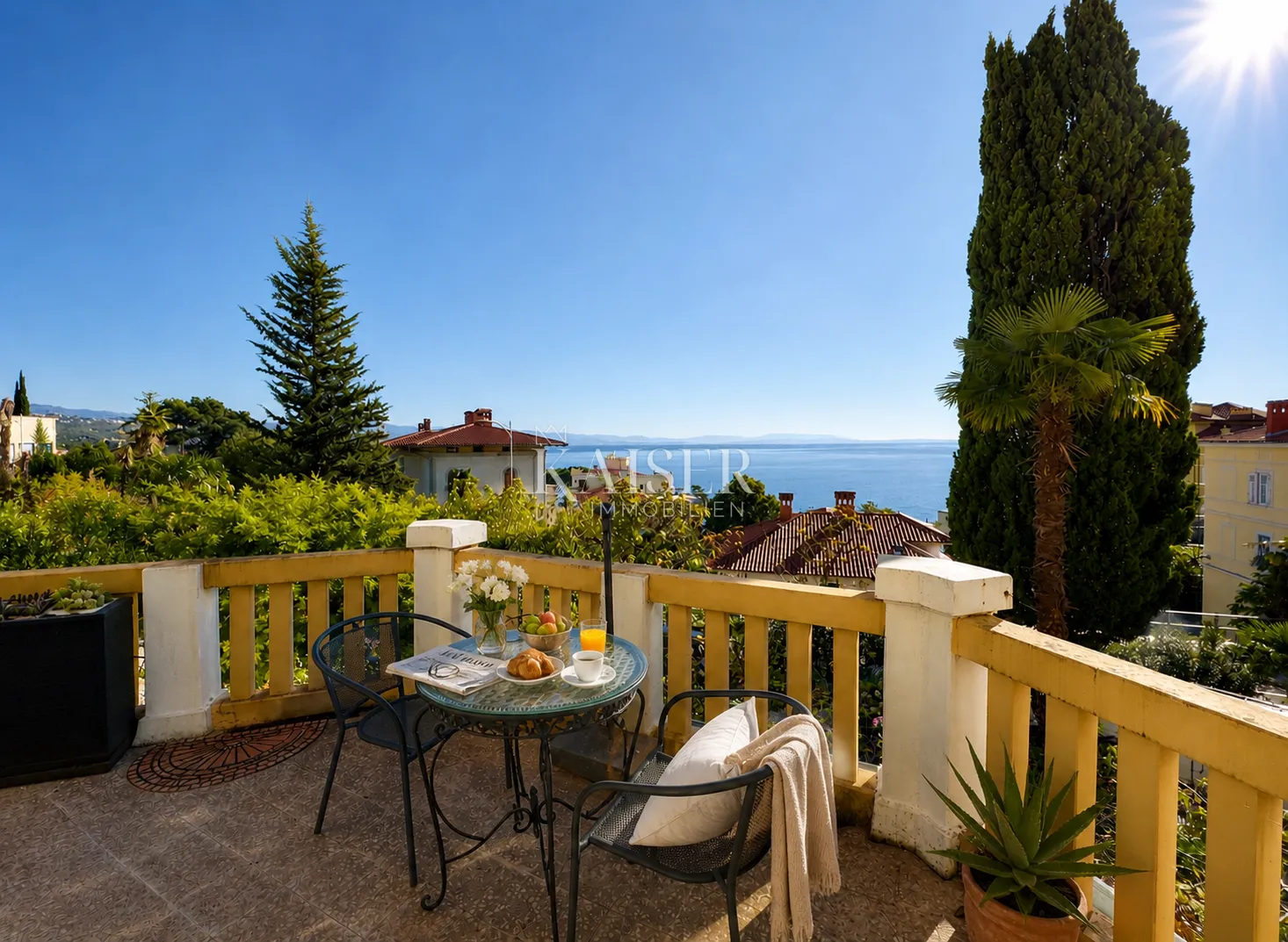 opatija – elegantan studio apartman u povijesnoj vili s terasom i pogledom na more - slika 2