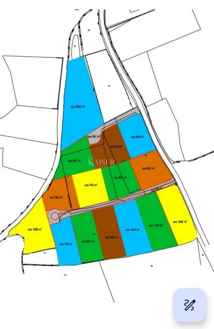 istra - lovreč, dva građevinska zemljišta pogled more - slika 15