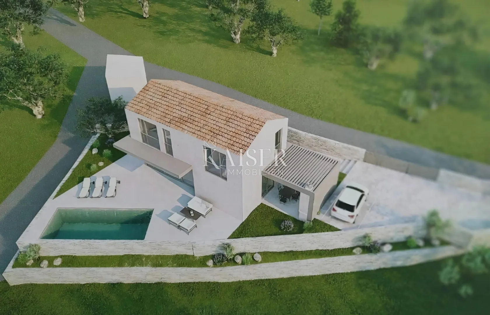 otok krk, dobrinj – građevinsko zemljište 451m2 s dozvolom - slika 8