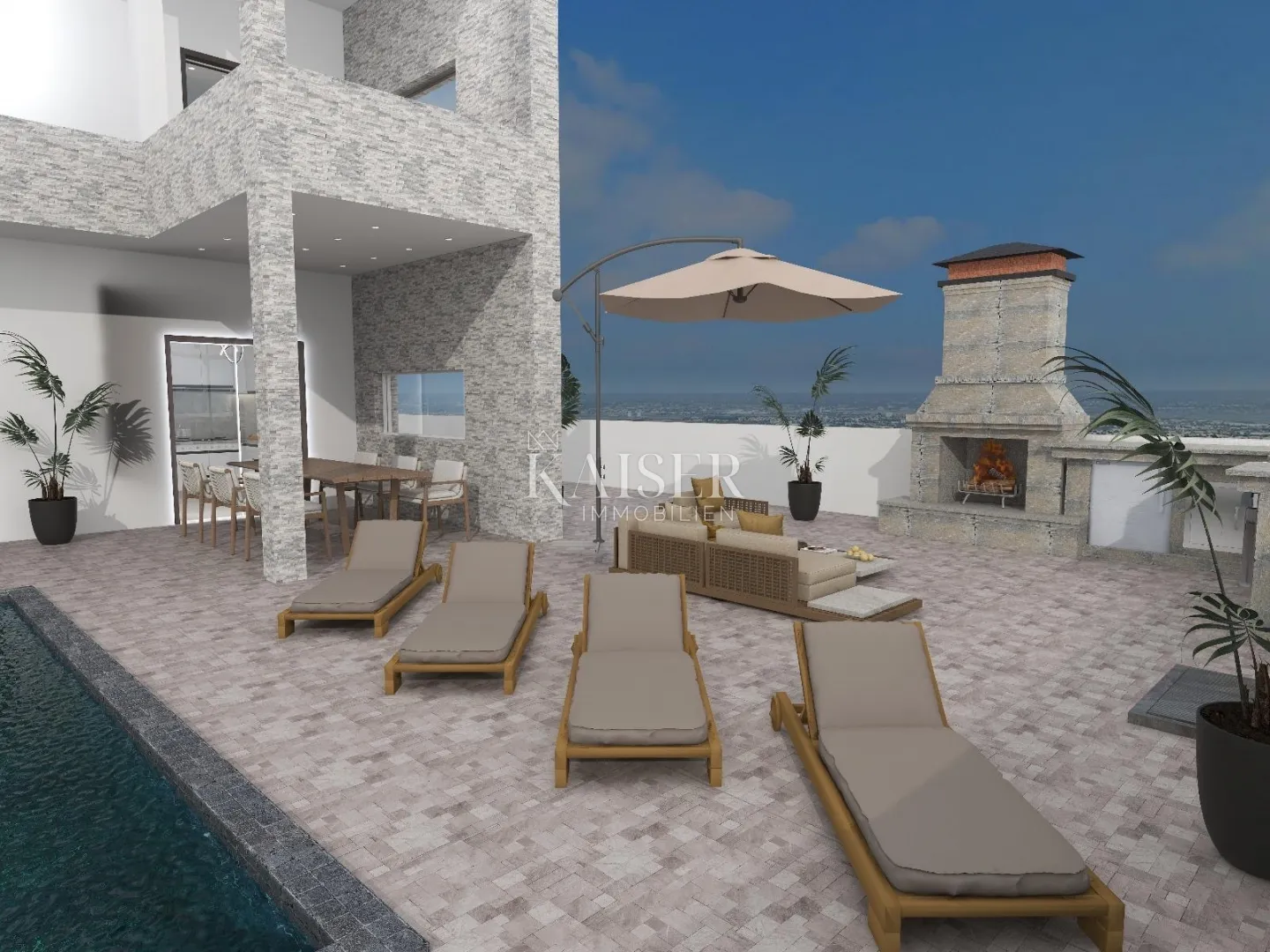 malinska, otok krk - luksuzni dvoetažni apartman 165m2 - slika 31