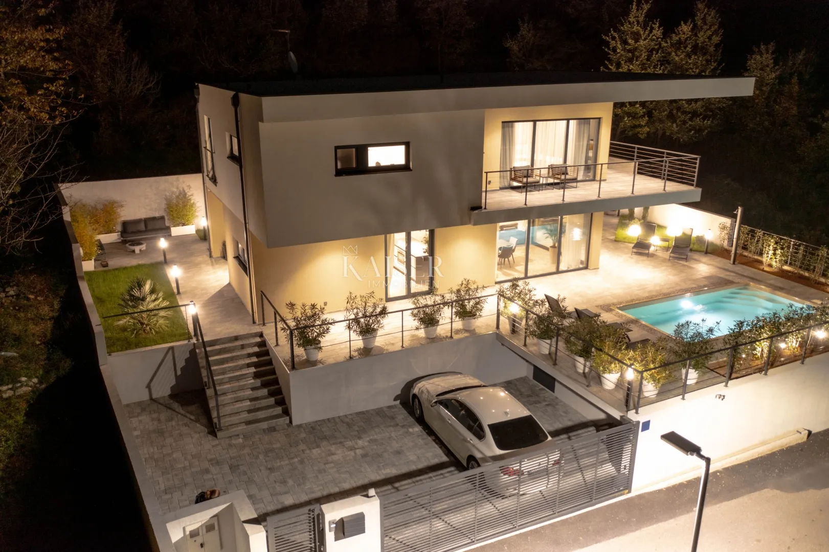 opatija, mošćenička draga – dugoročni najam potpuno nove luksuzne vile s bazenom 800 m od mora - slika 54