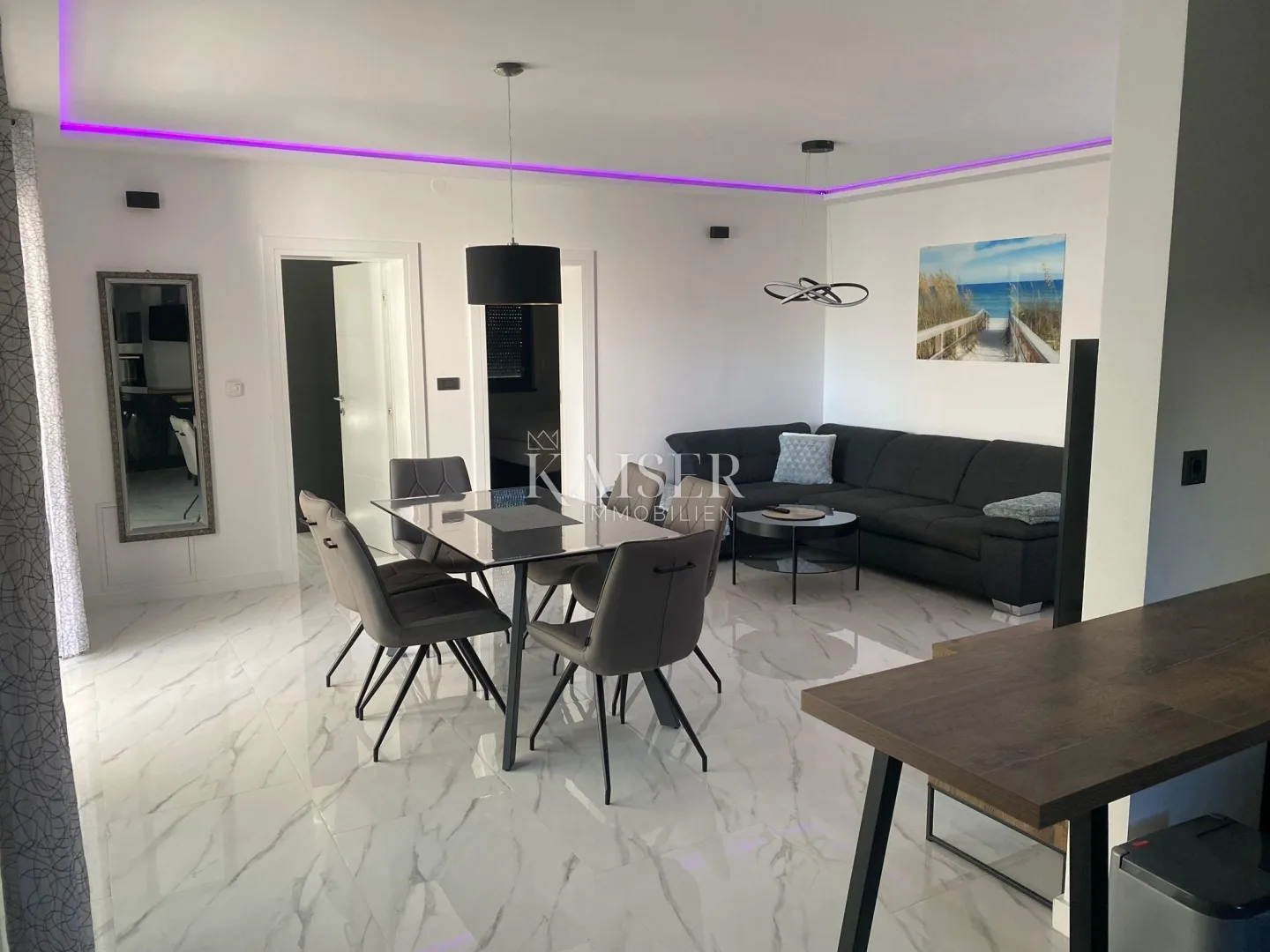 trosobni penthouse sa krovnom terasom - srima, vodice - slika 7
