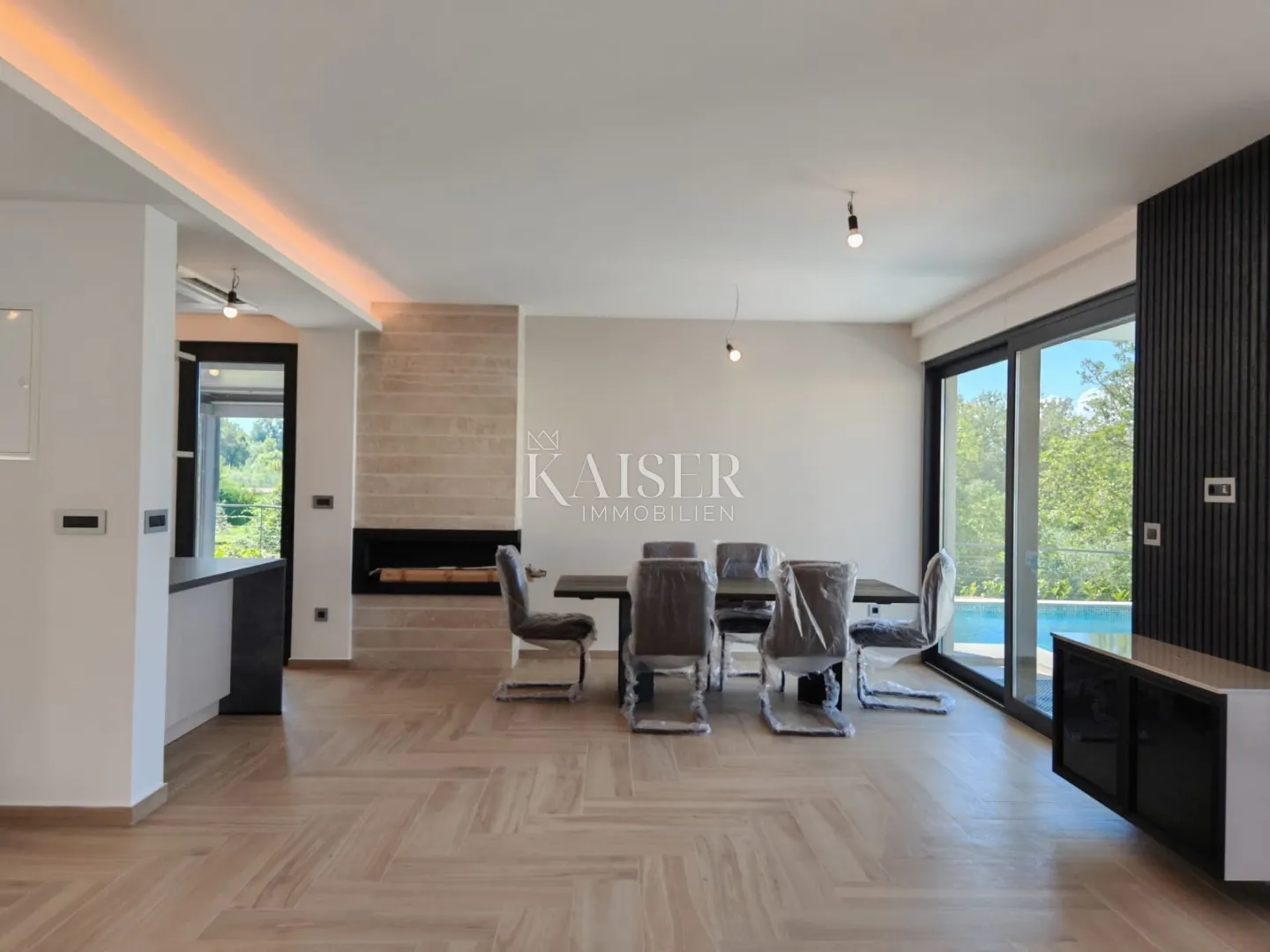 otok krk, malinska- luksuzna vila 208m2 s bazenom i pogledom na more - slika 8