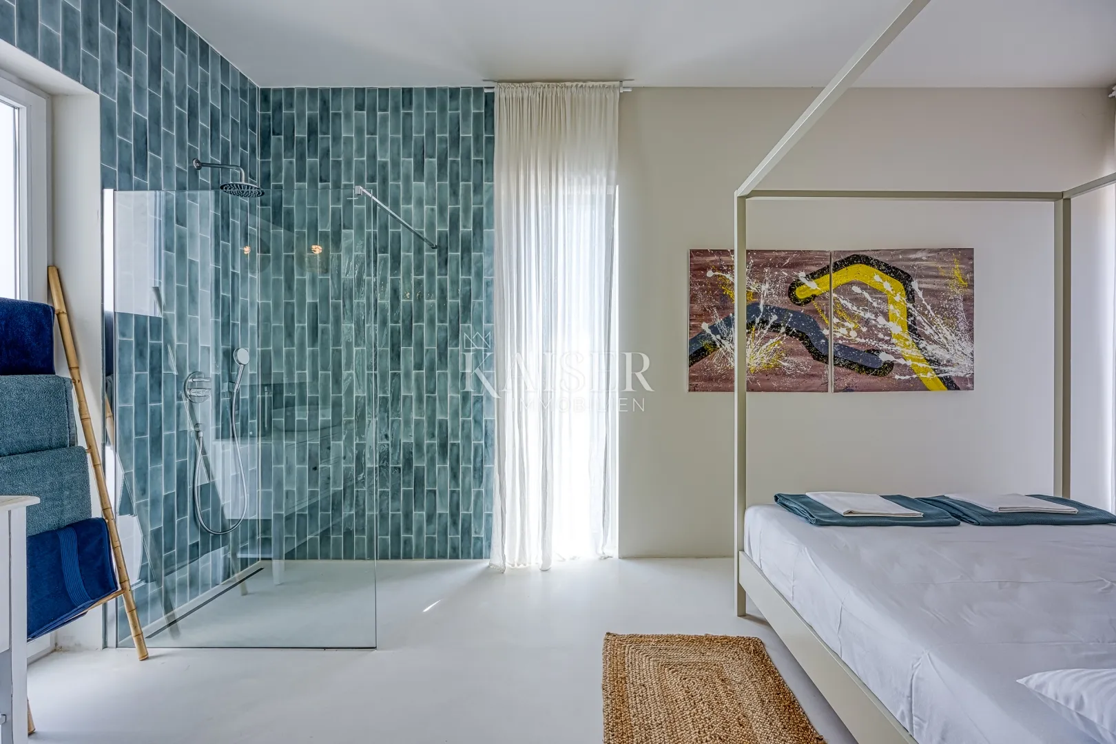 otok krk, okolica krka - predivna vila s pogledom na more, 110 m2 - slika 18