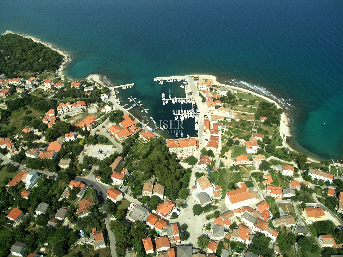 nerezine, otok lošinj - atraktivno zemljište s projektom i pogledom na more - slika 11