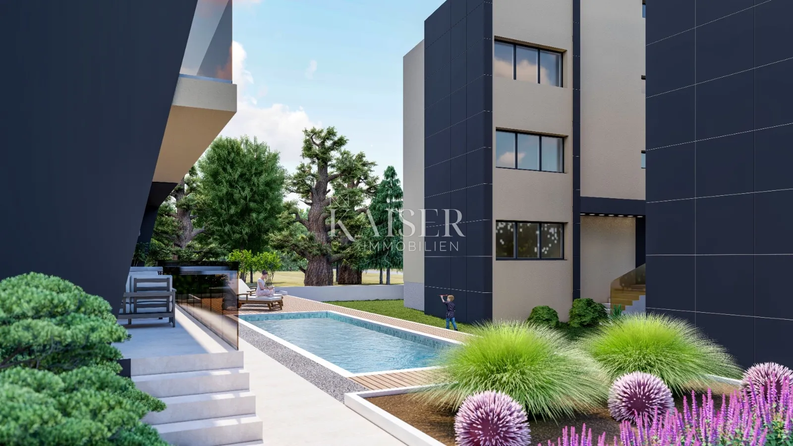 sukošan, zadar - luksuzan trosobni penthouse na 2. katu s pogledom i bazenom - slika 2