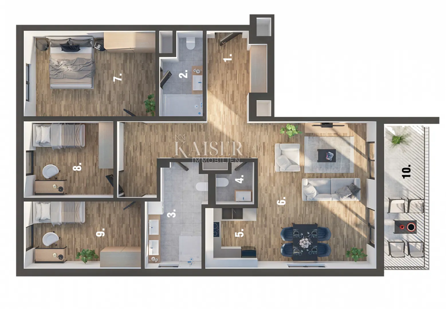 rijeka, martinkovac - predivan stan 113m2 - slika 10
