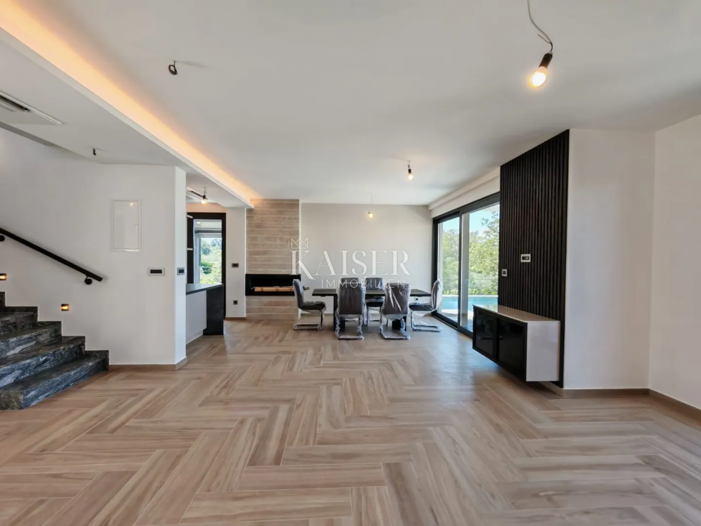 otok krk, malinska- luksuzna vila 208m2 s bazenom i pogledom na more - slika 7