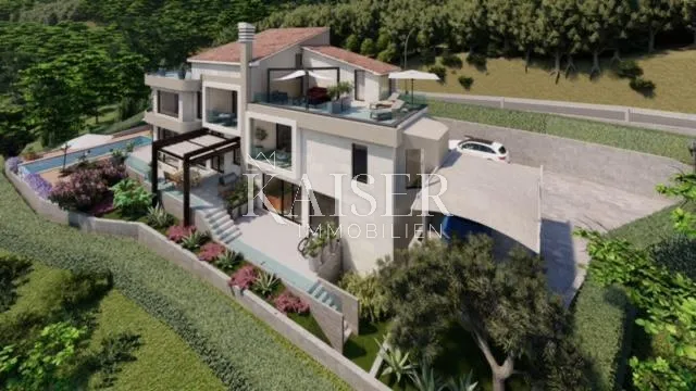 mošćenička draga, sveta jelena-zemljište sa predivnim pogledom na more - slika 4
