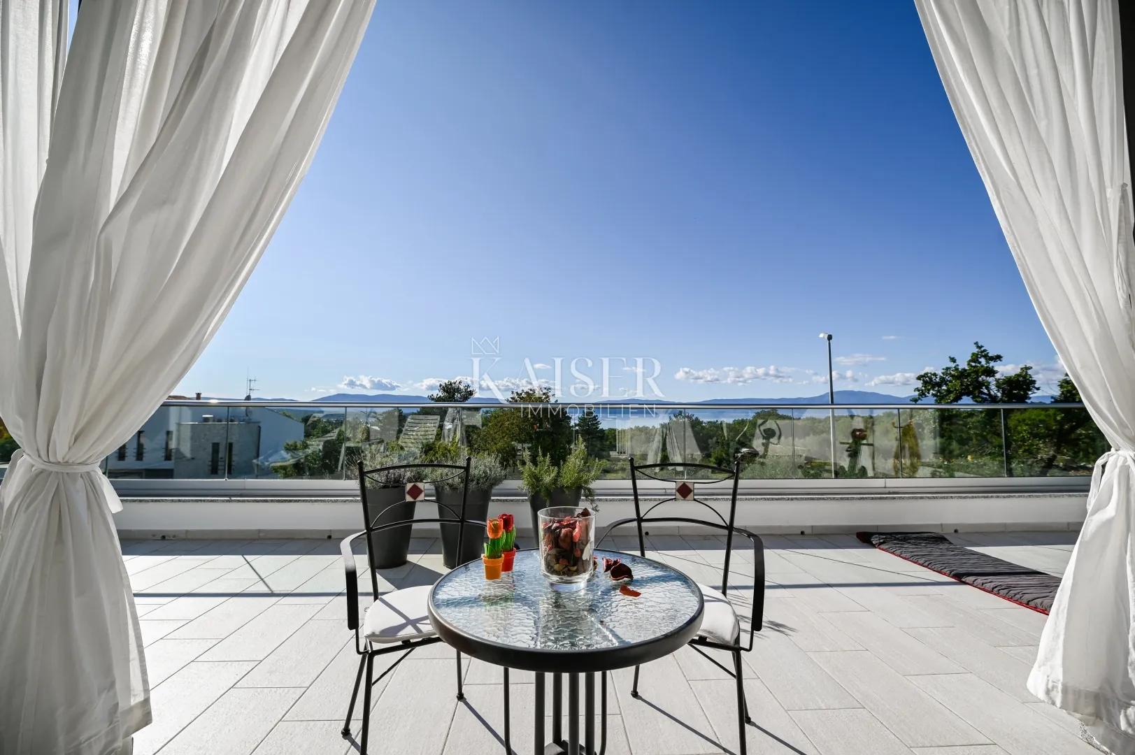 otok krk, malinska-moderna vila 190m2 s pogledom na more - slika 27