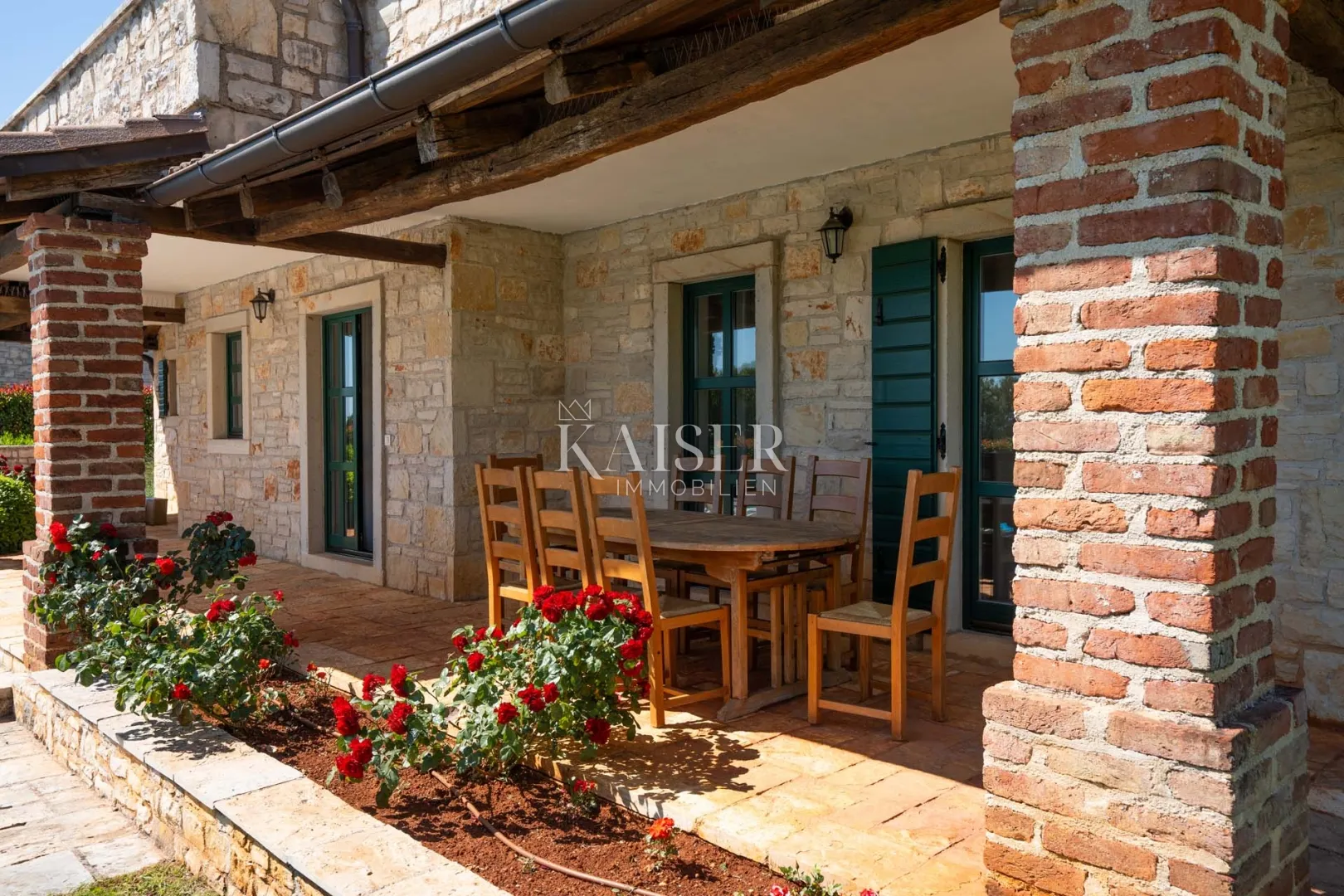 poreč, istra, okolica, prekrasna rustikalna vila sa bazenom - slika 4