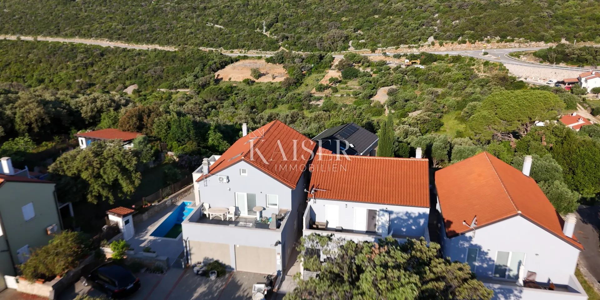 kuća s bazenom i pogledom na more – sveti jakov, mali lošinj - slika 2