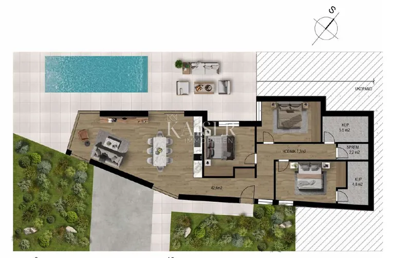 crikvenica- dvojna kuća 100m2 panoramsim pogledom - slika 16