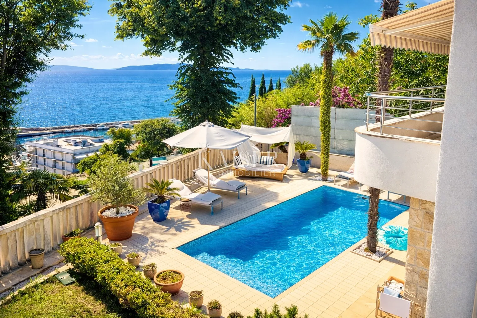 Opatija, Ičići – Predivna obiteljska vila s bazenom 200 m od mora - Ičići, Opatija