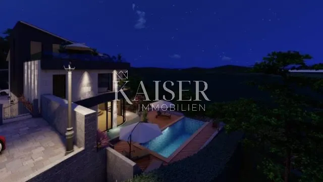 mošćenička draga, sveta jelena-zemljište sa predivnim pogledom na more - slika 15