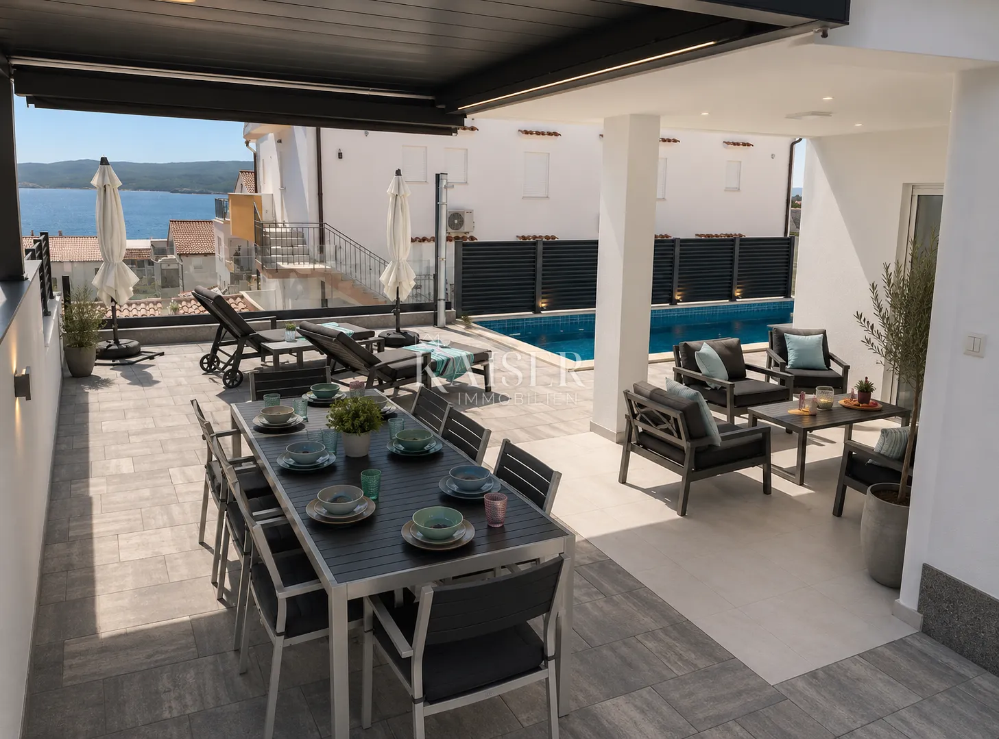 crikvenica- dvosoban stan 61,51m² s pogledom i bazenom - slika 8