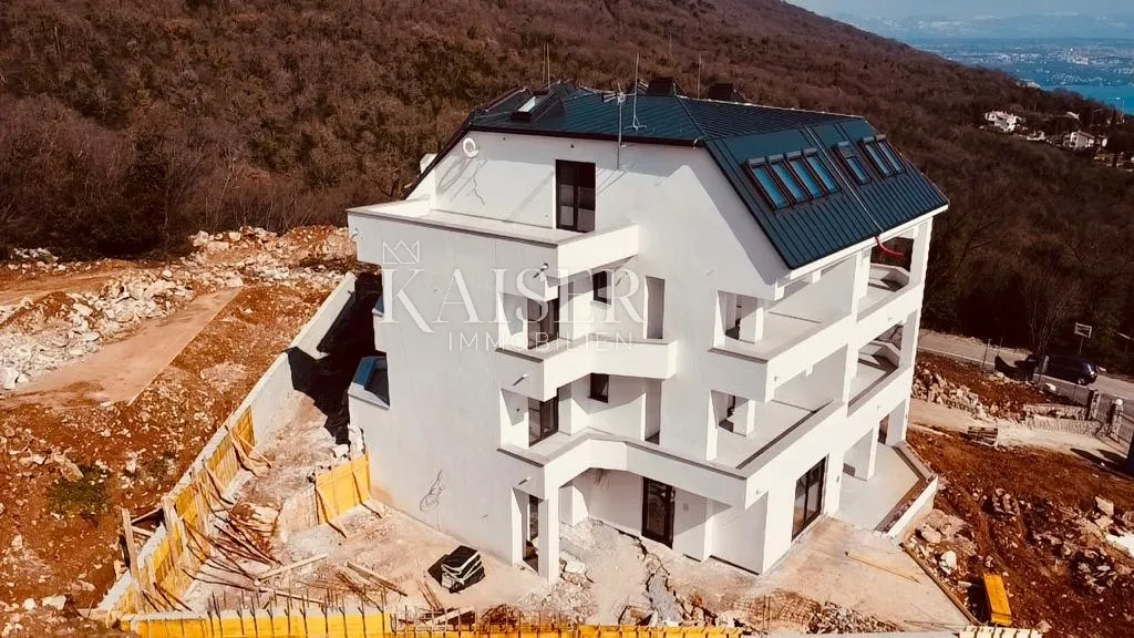 opatija, ičići – stan (2s+db) u prizemlju s velikom terasou i pogledom na more (145,07 m2) - slika 2