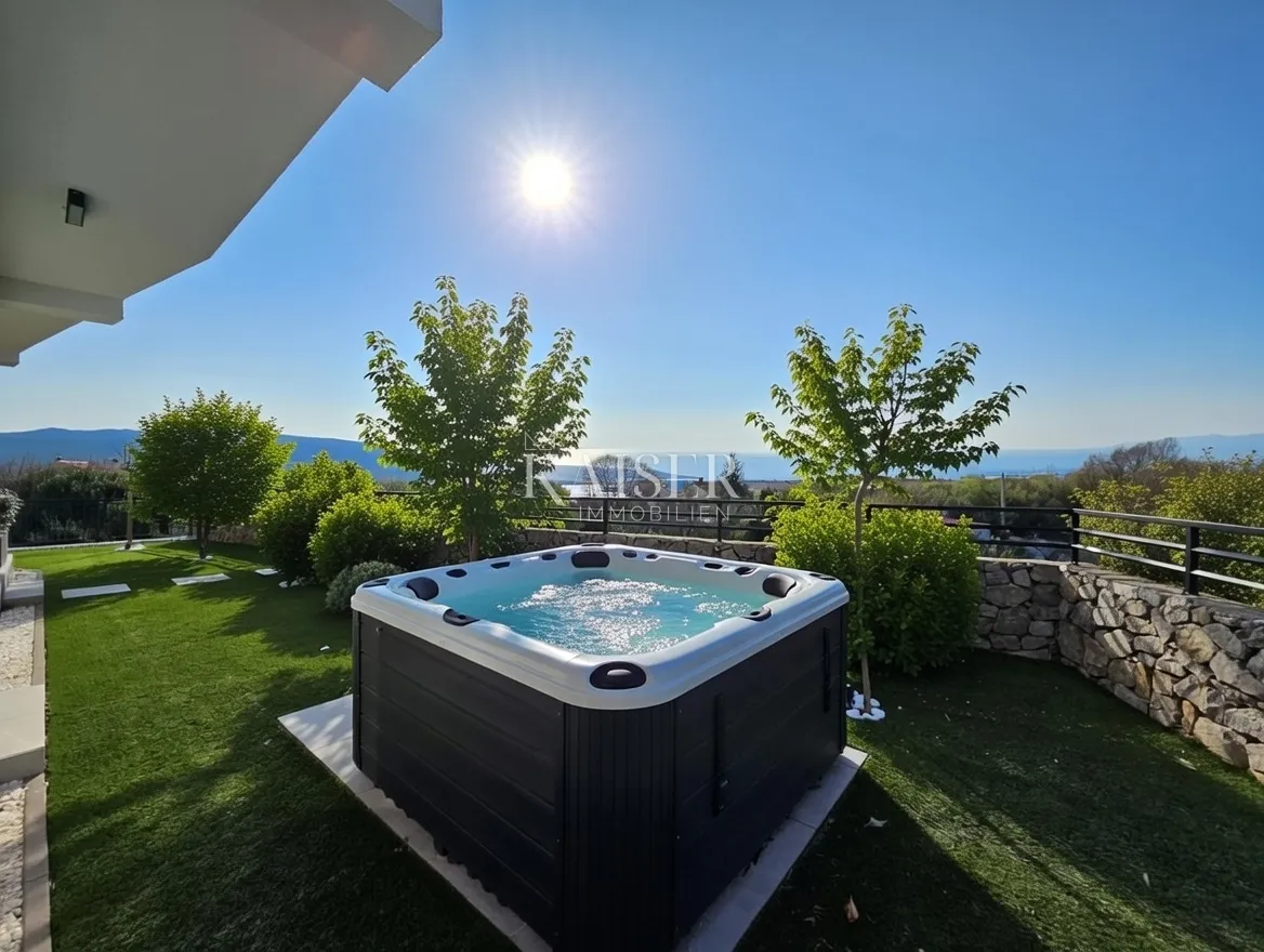 krk, kornić - moderna villa sa pogledom na more - slika 2