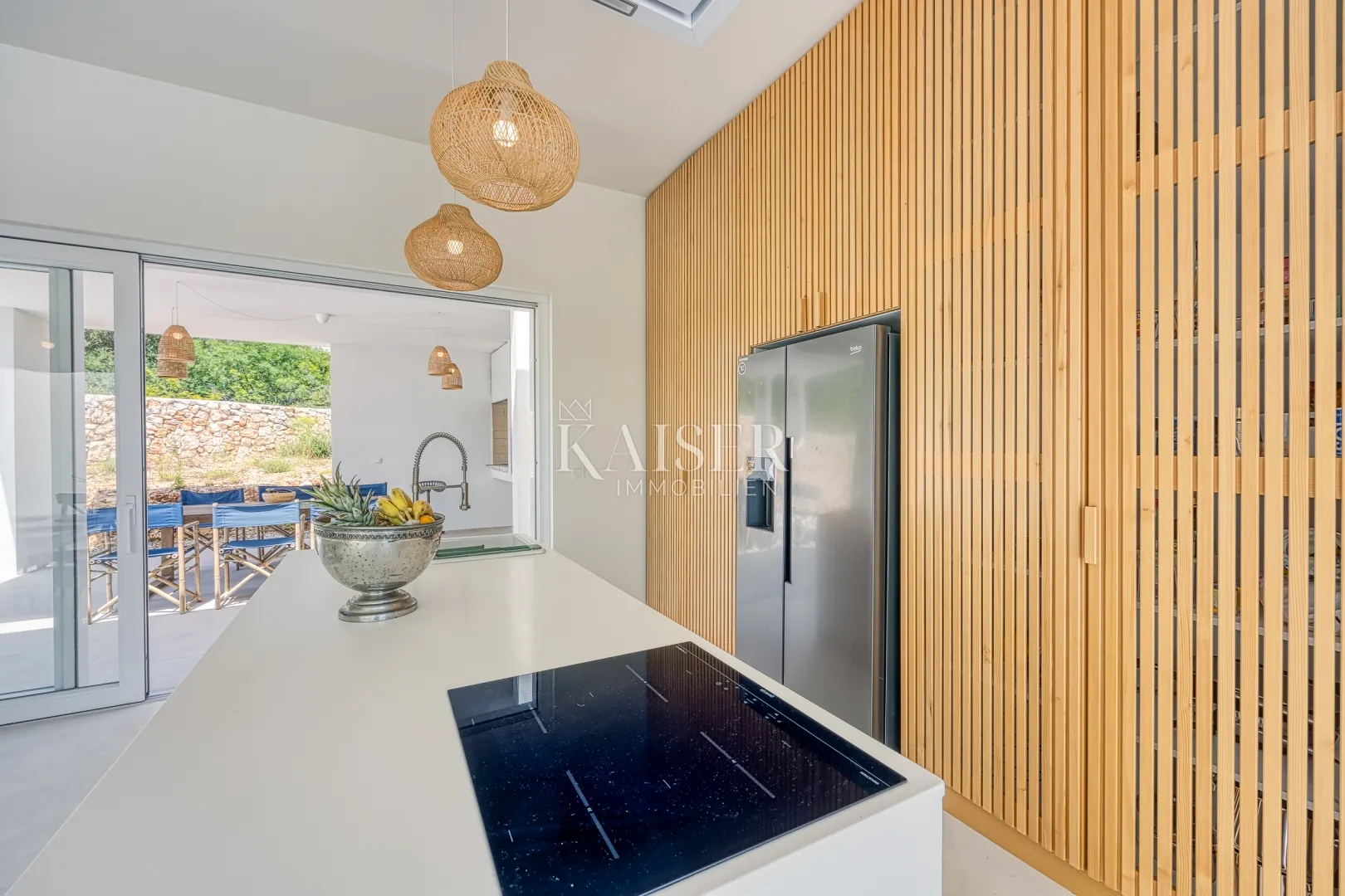 otok krk, okolica krka - predivna vila s pogledom na more, 110 m2 - slika 11