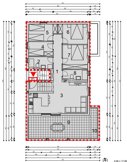 grebaštica, šibenik - prostrani peterosobni penthouse s velikom terasom, 100 m od mora - slika 10