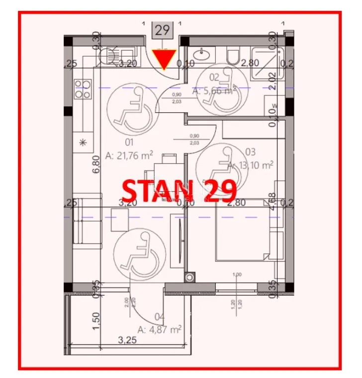 istra, pula- modern jednosoban stan 42m² s balkonom - slika 14