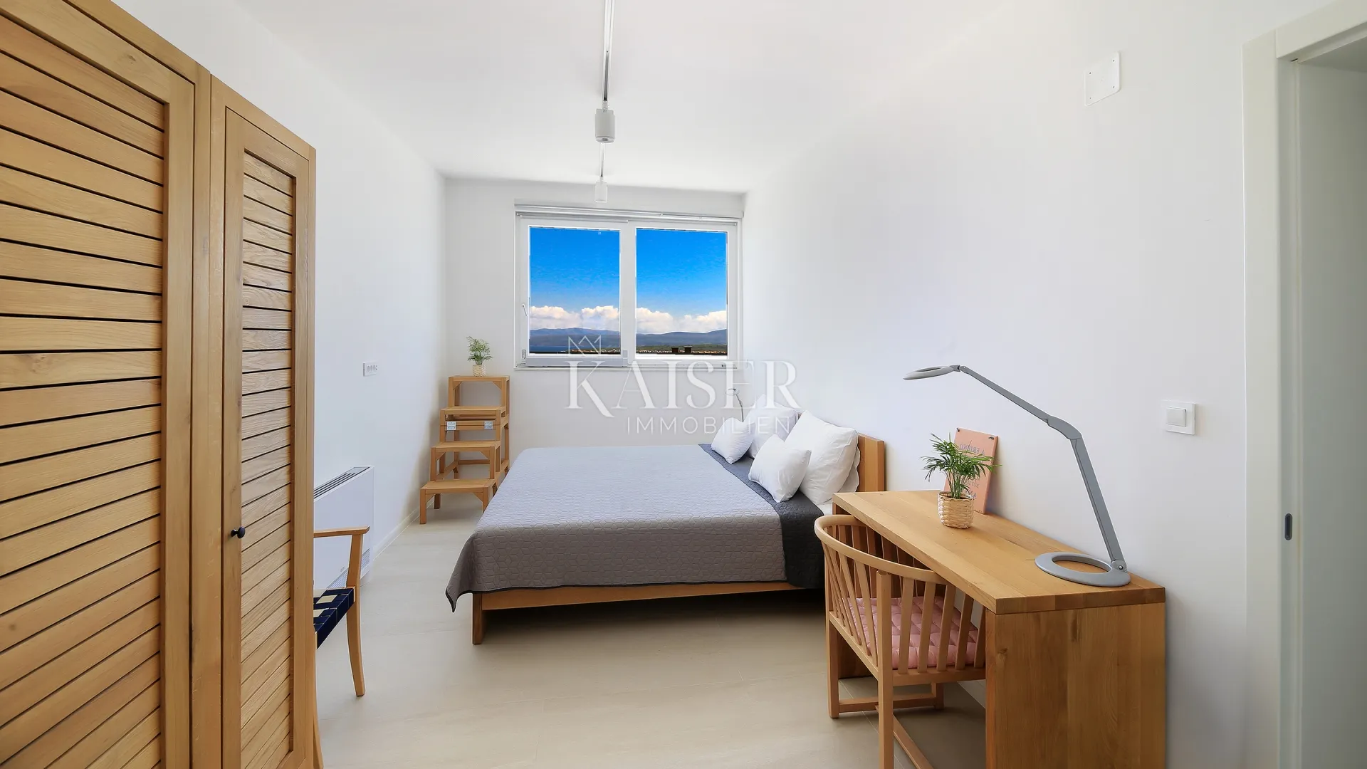 otok krk, malinska- moderna vila 200m2 s bazenom i pogledom na more - slika 23